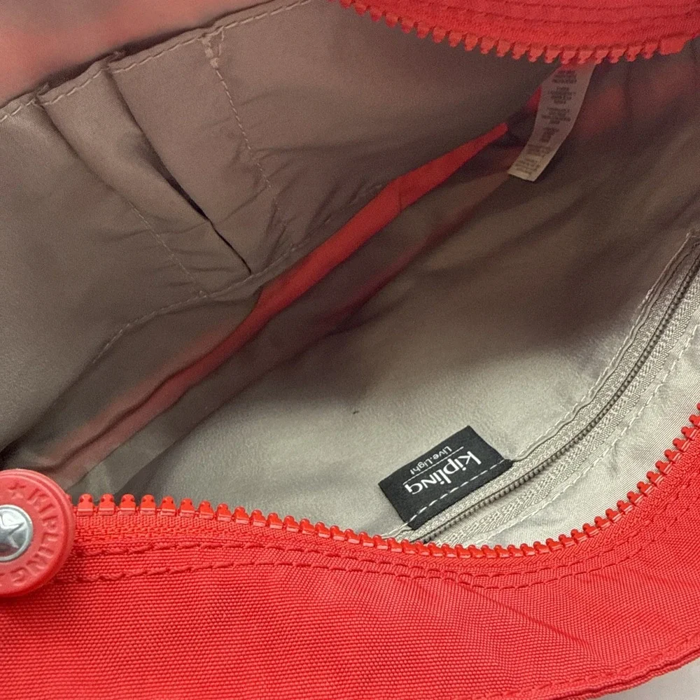 Kipling Angie Crossbody Bag Red Nylon Lightweight Purse